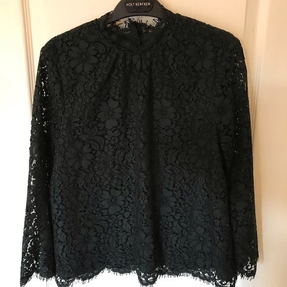 Joie Lace Mock-Neck Top - Picture 11 of 12